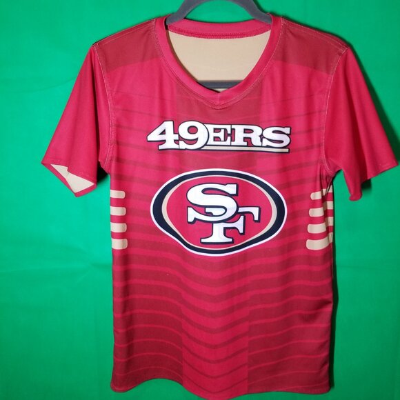 49ers NFL Reversible Jersey Flag Football Kids Large Women Small Bang Bang Niner - Picture 5 of 8